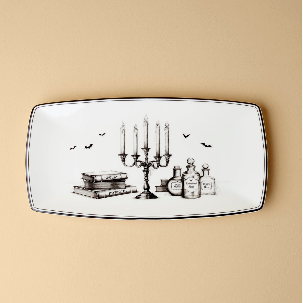 Lenox Vintage Halloween Hors D'oeuvres Tray, porcelain