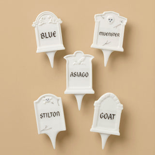 Lenox Headstone Cheese Markers 5-Piece Set, porcelain