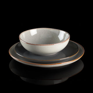 Oneida Organic Shades Gray 12 Piece Dinnerware Set, stoneware (view 8)