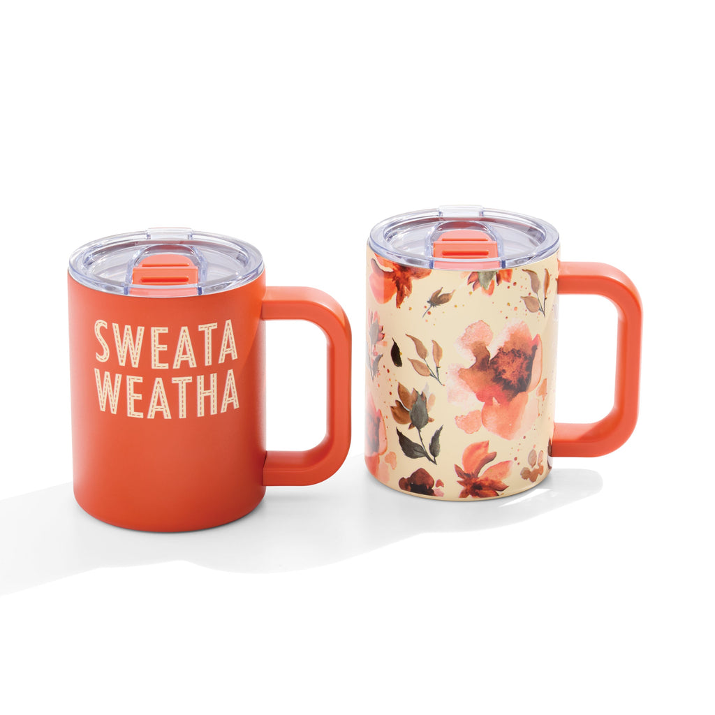 Cambridge Harvest Insulated Mugs, Set of 2, stainless steel (view 3)