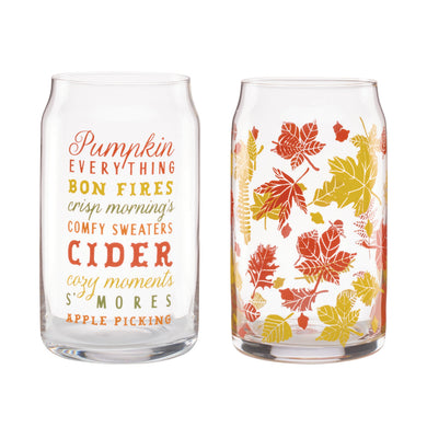 Cambridge Harvest Can Cooler, Set of 2, glass