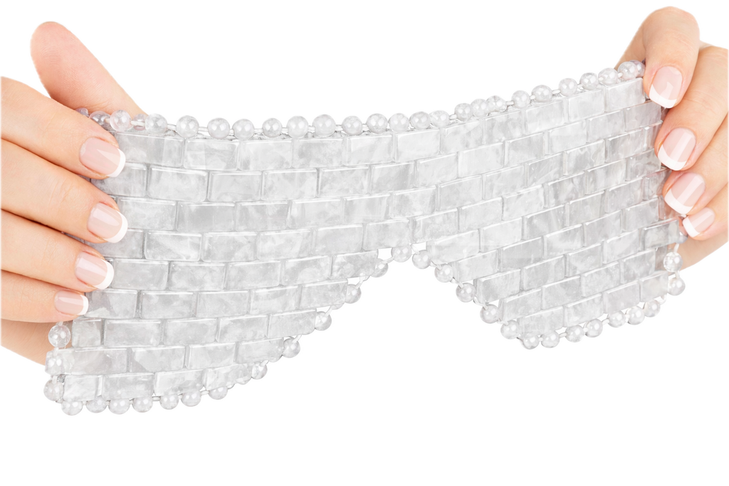 Clear Quartz Crystal Eye Mask – Cooling Luxury Spa & Relaxation Ritual