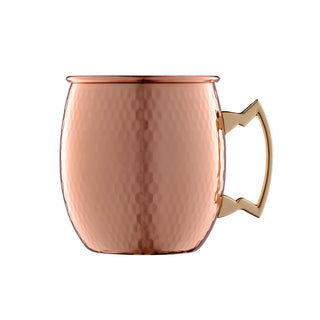 Cambridge Faceted Copper Moscow Mule Mug, stainless steel
