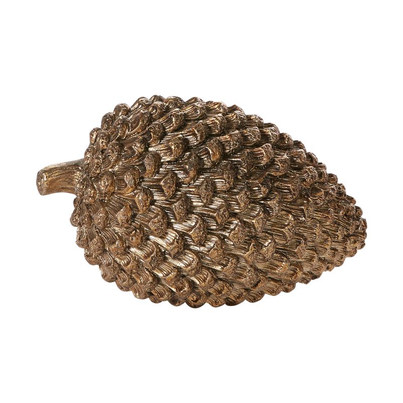 Gold Ceramic Coulter Pinecone