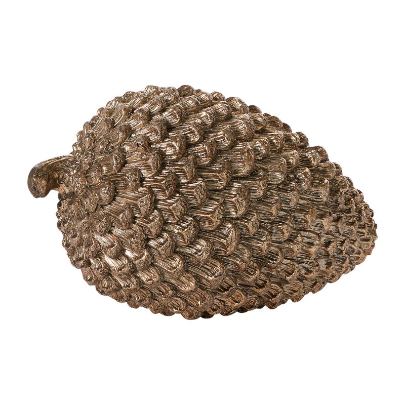 Gold Ceramic Coulter Pinecone