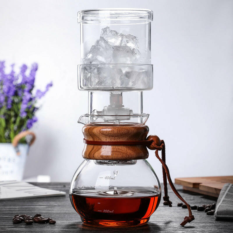 Glass Cold Brew Coffee Maker with Adjustable Drip System – 400ml