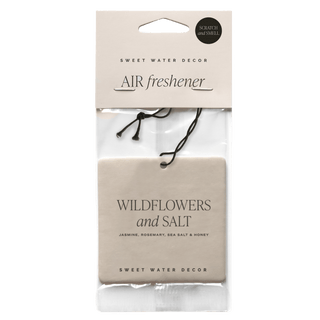 Wildflowers and Salt Hanging Air Freshener