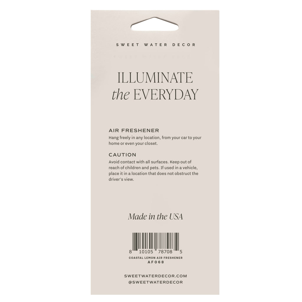 Coastal Lemon Hanging Air Freshener
