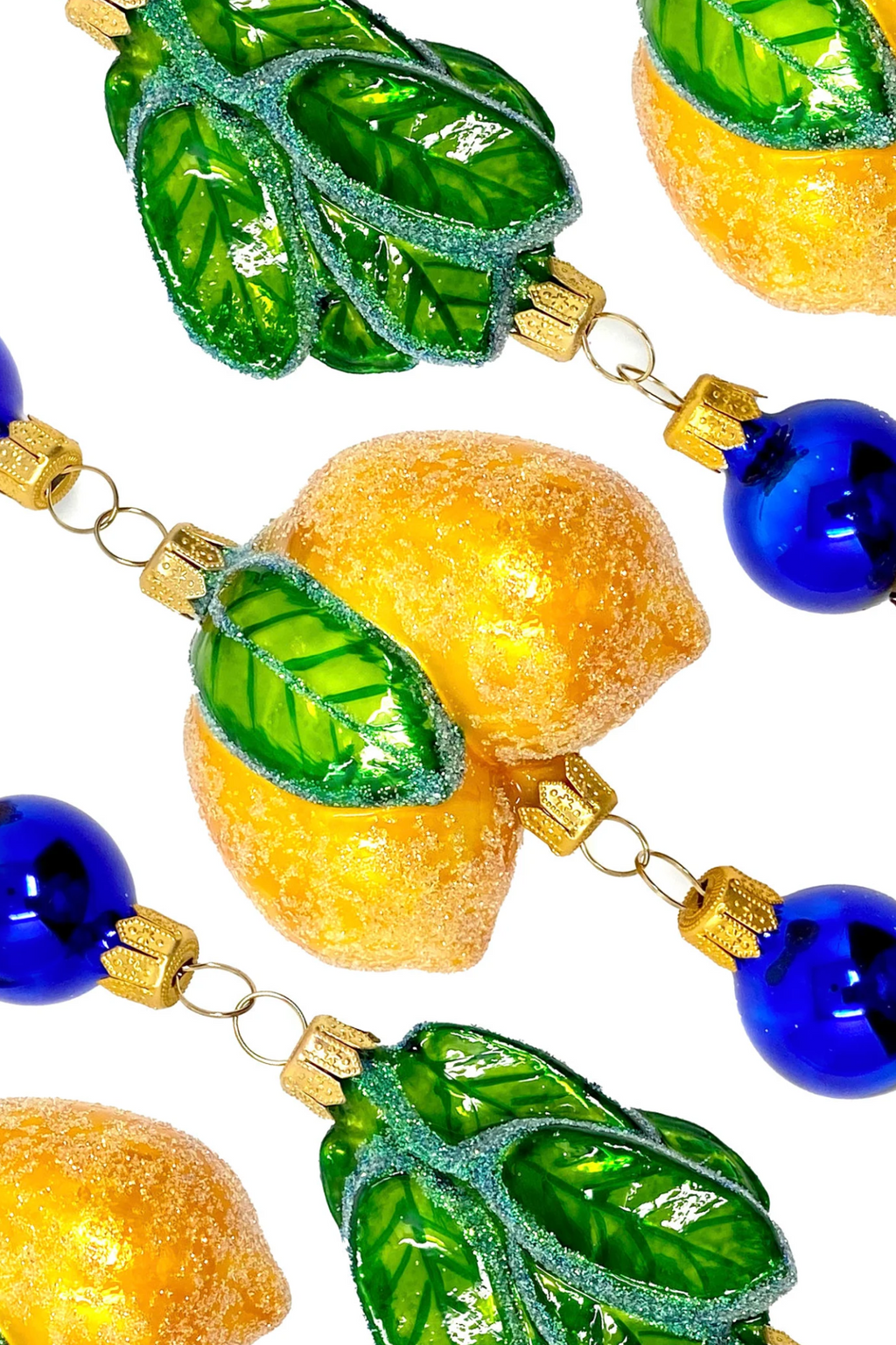 Amalfi Lemon Cluster Glass Tree Garland – Amalfi Coast Collection