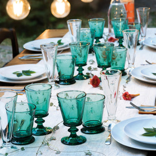 Bee Wine Glass Emerald Set-6