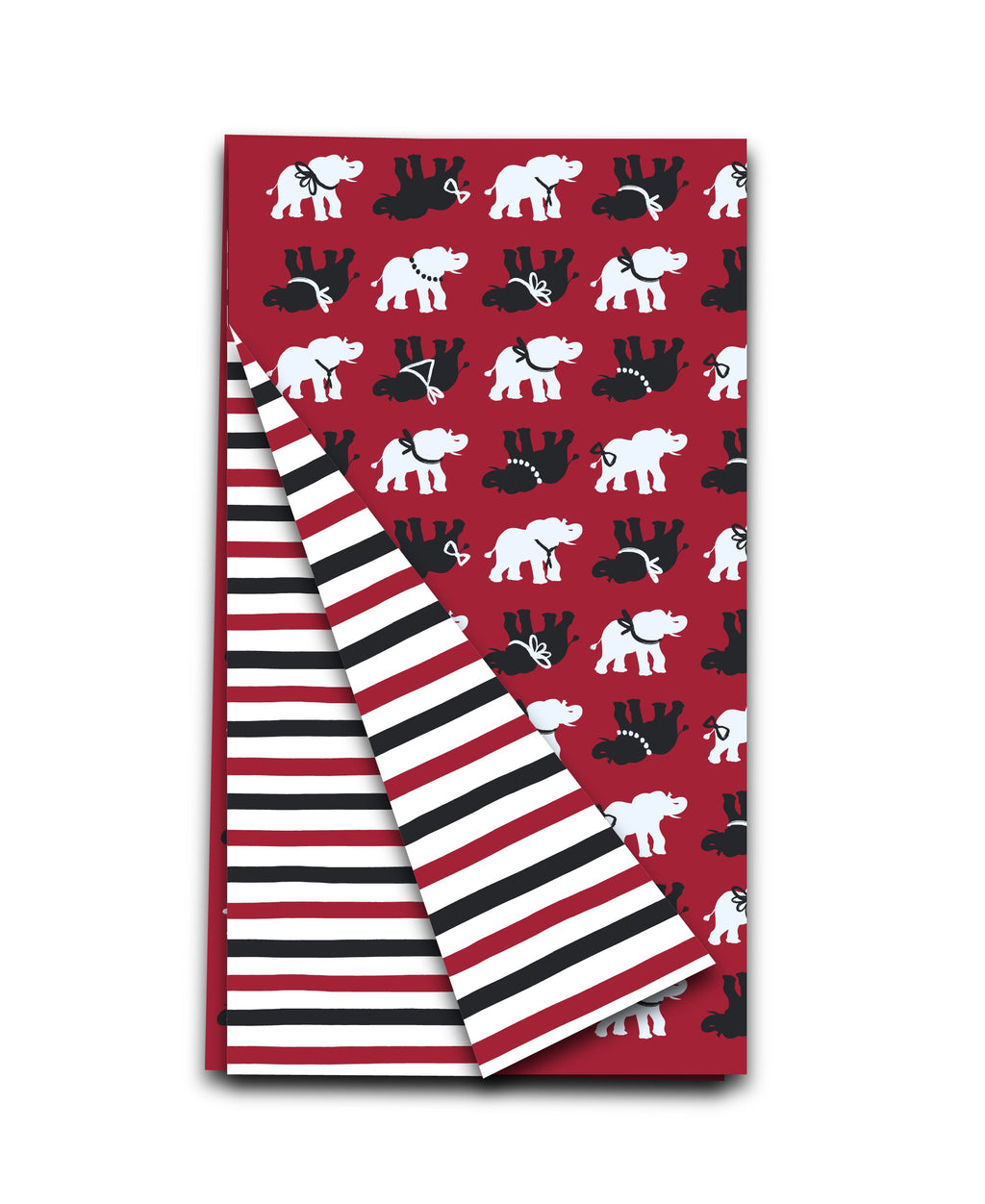 Elegant Spirit Elephant Double-Sided Tea Towel