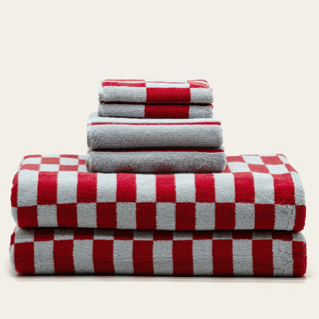 Pietra Checkered Australian Cotton Towels