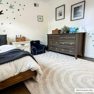 Arnel Cream Area Rug – Contemporary Light Neutral Floor Carpet