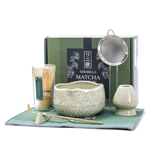 Strabella Matcha Whisk Set – Complete Bamboo & Ceramic Tea Set