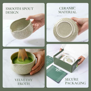 Strabella Matcha Whisk Set – Complete Bamboo & Ceramic Tea Set