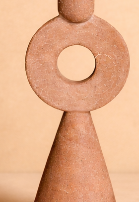 Azu & Asha Handcrafted Terracotta Taper Candle Holders