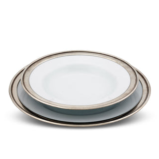 Classic Pewter Rim Soup Bowl