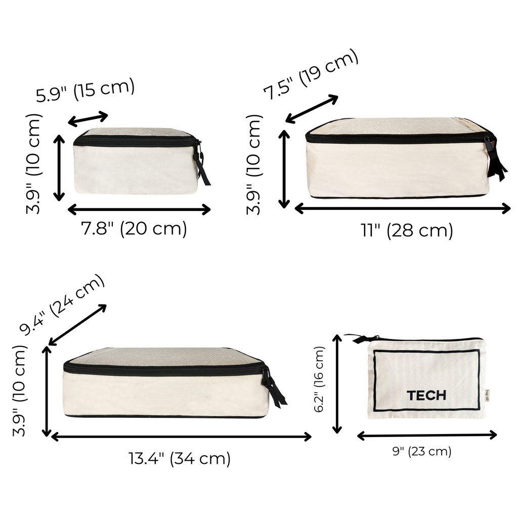 BA Travel Set, 8-pack – Cream