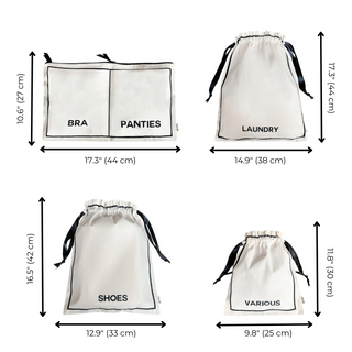 BA Travel Set, 8-pack – Cream