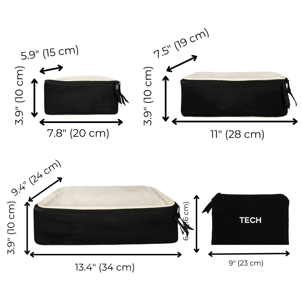 BA Travel Set, 8-pack – Black