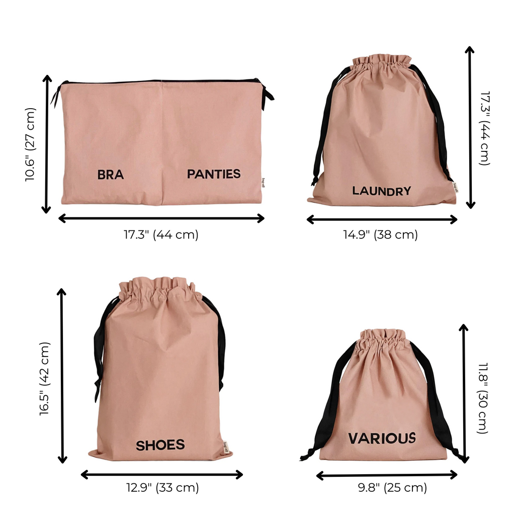 BA Travel Set, 8-pack – Pink/Blush
