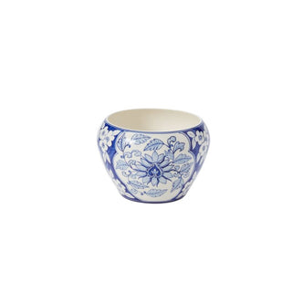 Classic Meets Contemporary: Elodie Vase in Blue Floral Chinoiserie