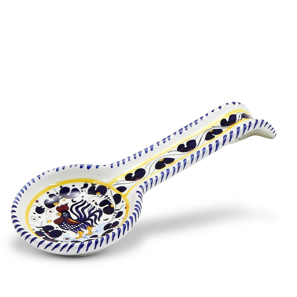 ORVIETO BLUE ROOSTER: Spoon Rest