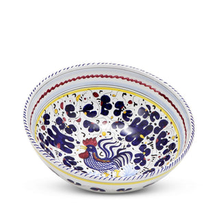ORVIETO BLUE ROOSTER: Coupe Pasta/Soup Bowl