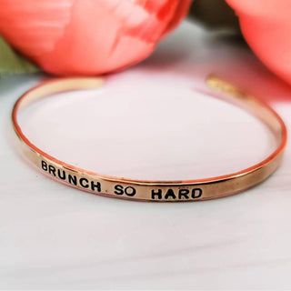 BRUNCH SO HARD Skinny Cuff Bracelet