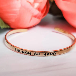 BRUNCH SO HARD Skinny Cuff Bracelet