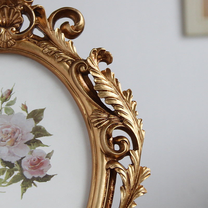 Ornate Gold Baroque Crown Photo Frame