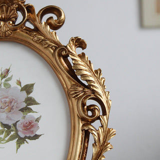 Ornate Gold Baroque Crown Photo Frame