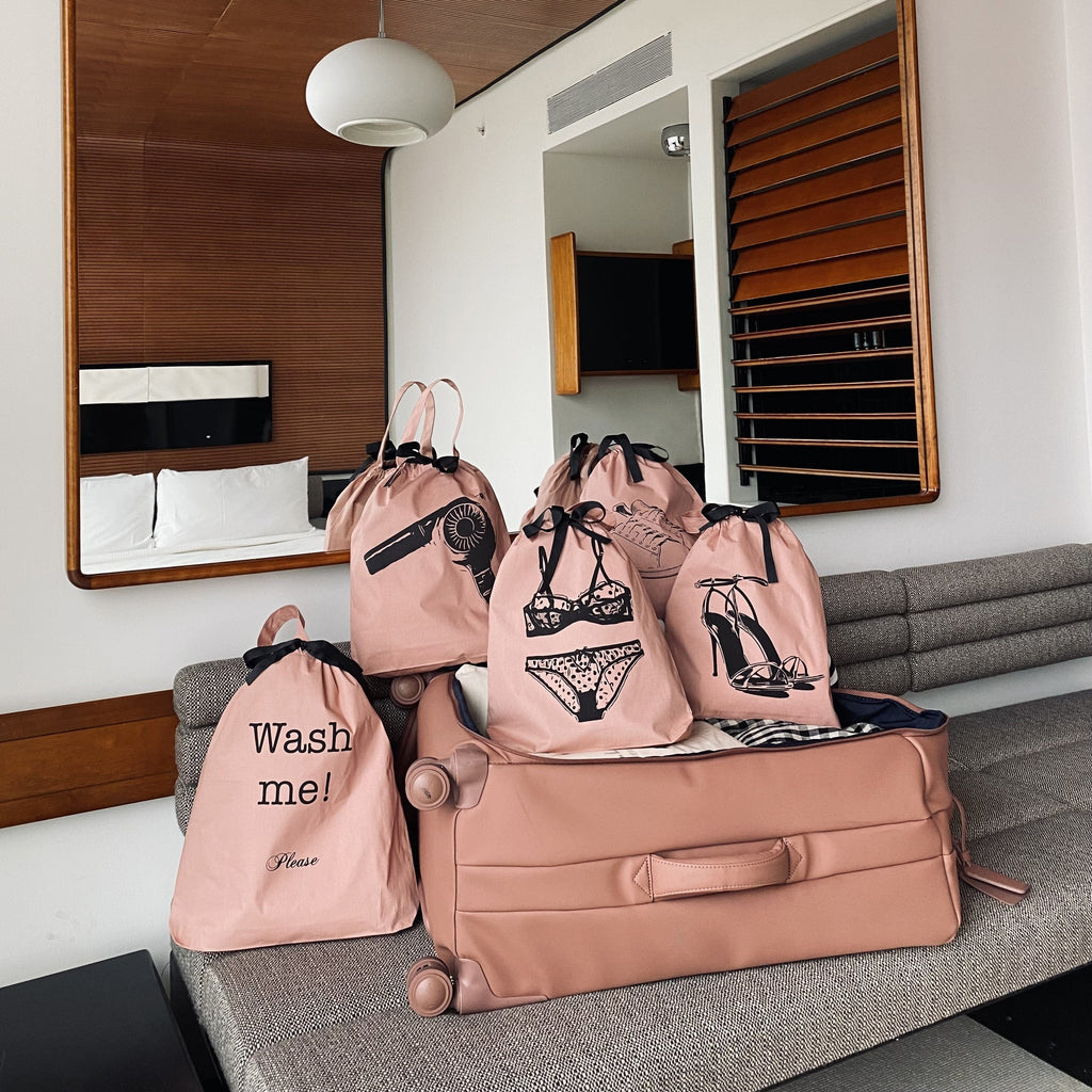 Tennis Sneaker Shoe Bag – Pink/Blush
