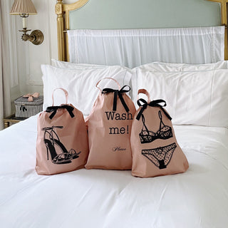 Polkadot Lingerie Travel Bag – Pink/Blush