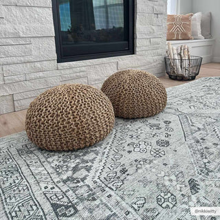 Barny Sage Flat Pile Washable Rug – Soft Modern Area Carpet for Home