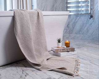 Organic Waffle Bath & Hand Towels | Soft Essentials Spa Collection