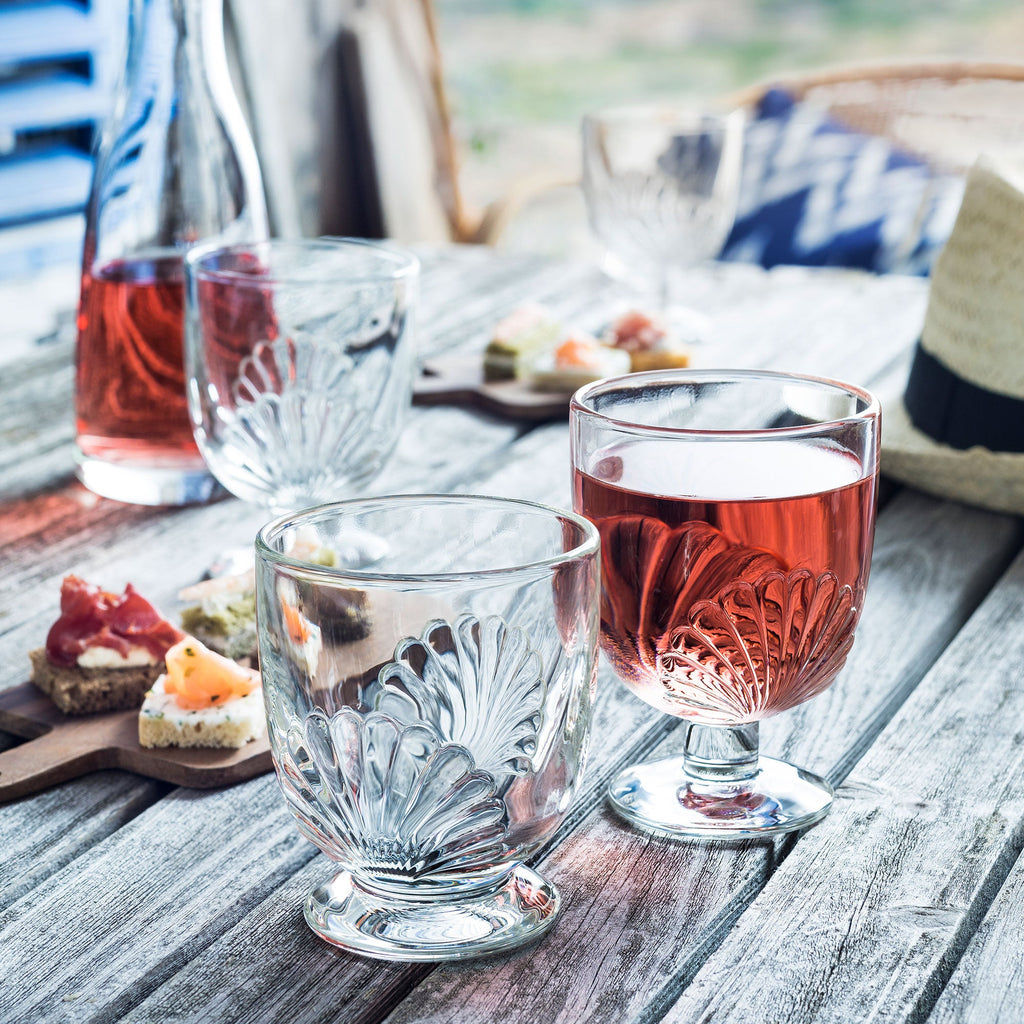 Belle Île Stemmed Wine Glasses – Set of 6