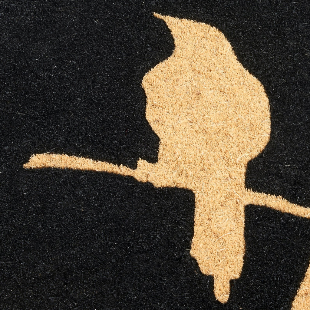 Birds on a Branch Natural Coir Doormat