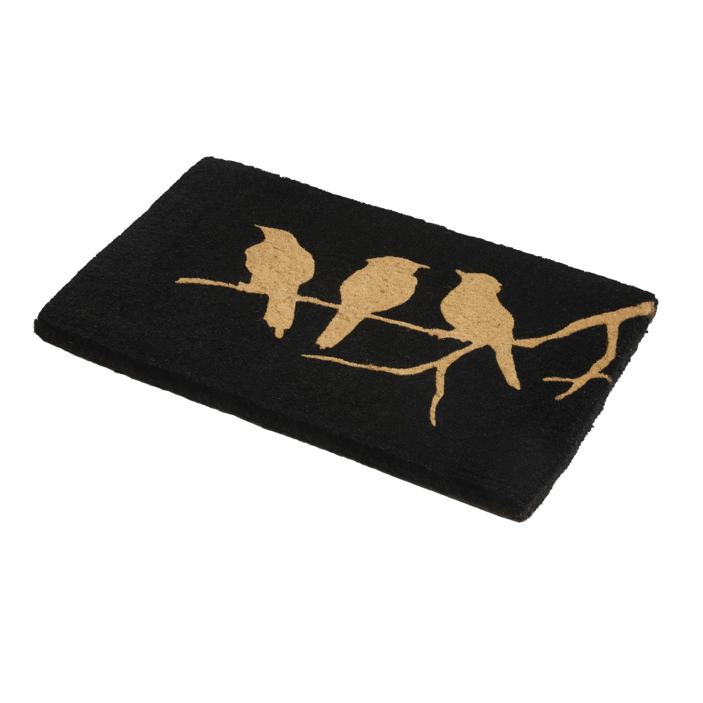 Birds on a Branch Natural Coir Doormat