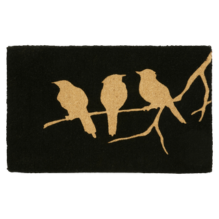 Birds on a Branch Natural Coir Doormat