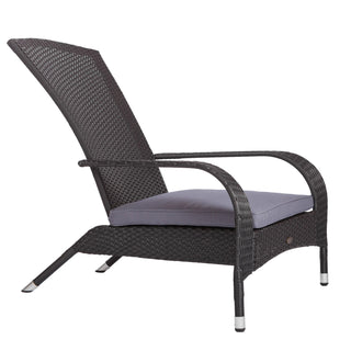 Black Coconino Wicker Chair-All-Weather Outdoor Patio Seating