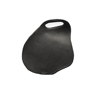 Lola Organic Ceramic Plates — Set of 4, Black Matt, Platinum, or White