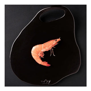 Lola Organic Ceramic Plates — Set of 4, Black Matt, Platinum, or White