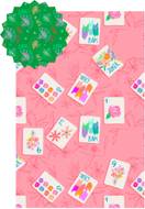 Bonjour Mahjong Double-Sided Tea Towel