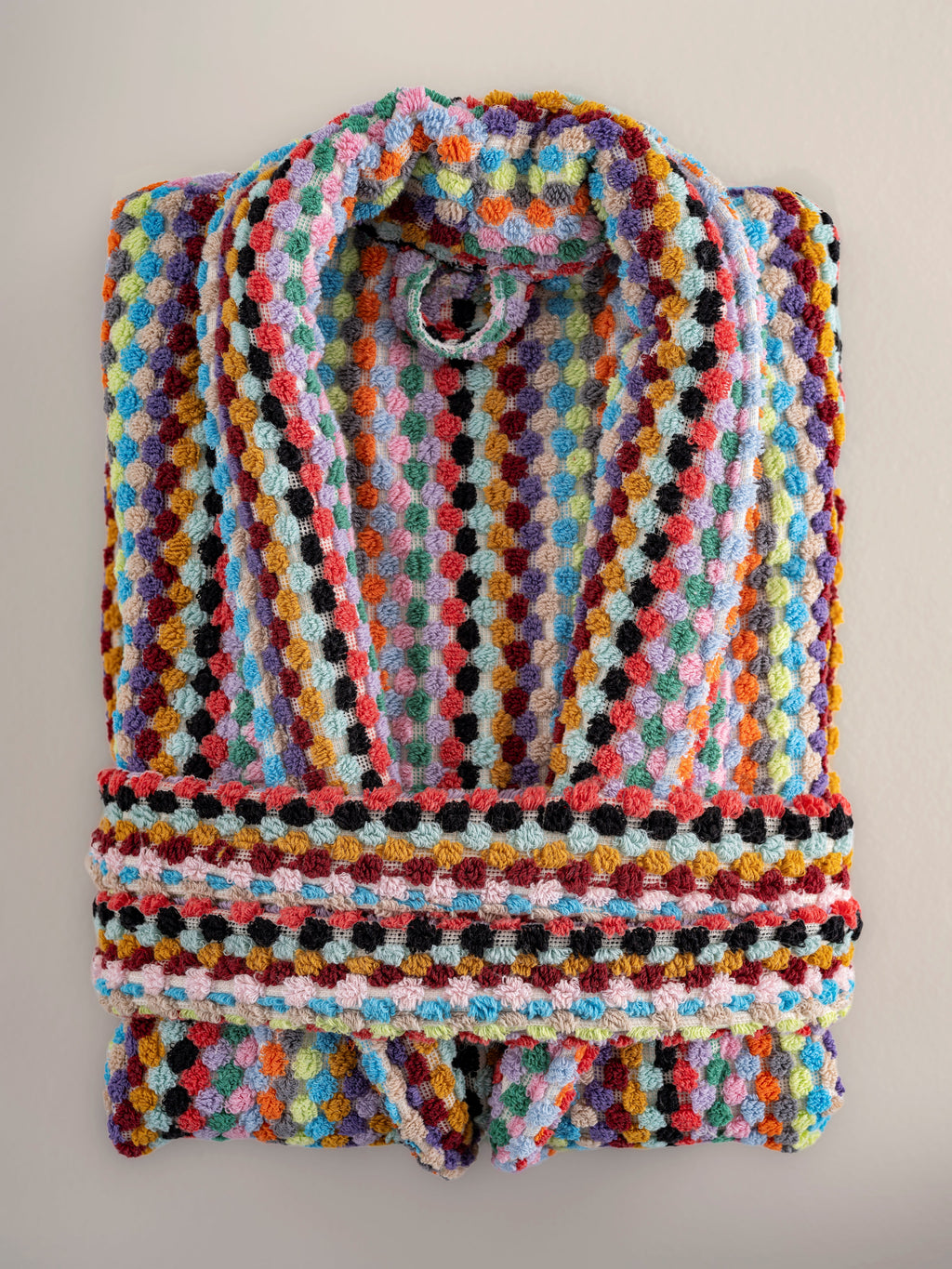 Pom Pom Bathrobe | Plush Cotton Robe for Cozy Comfort