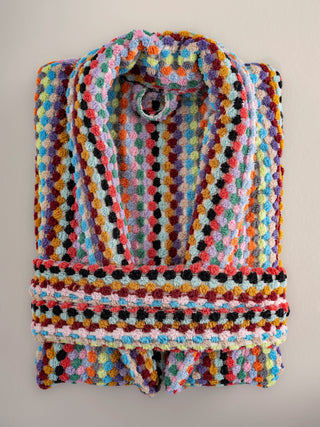 Pom Pom Bathrobe | Plush Cotton Robe for Cozy Comfort