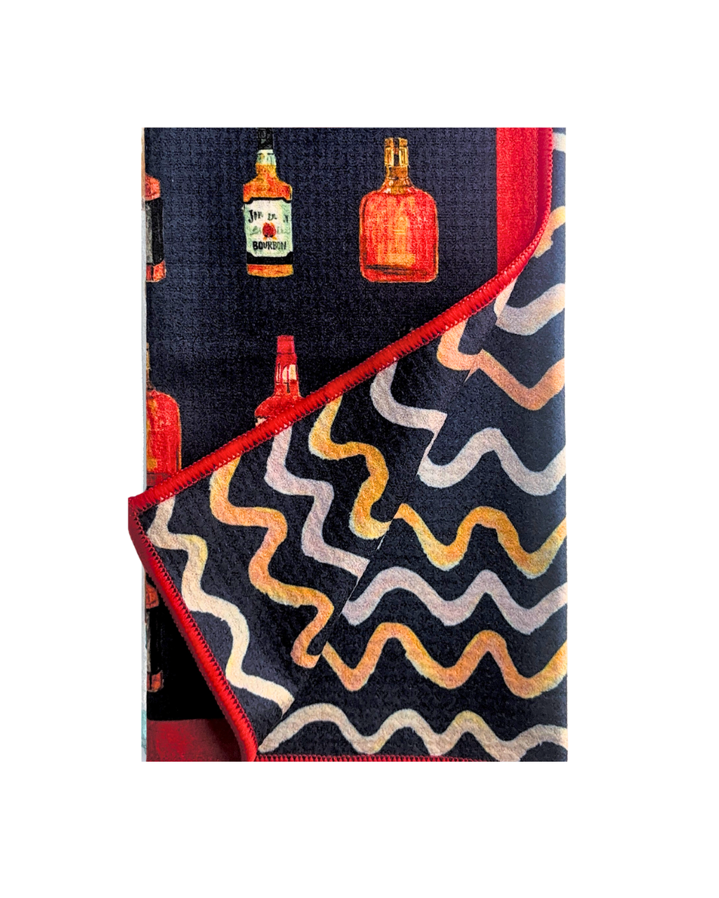 Bourbon Trail Double-Sided Art Tea Towel