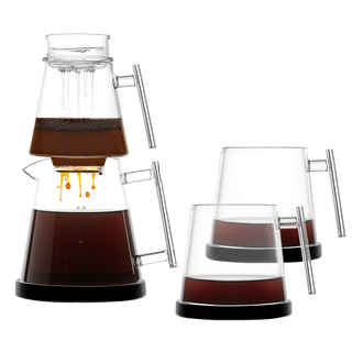 Pure Over Brew Kit XL – All-Glass Brewing for Pure Coffee Perfection