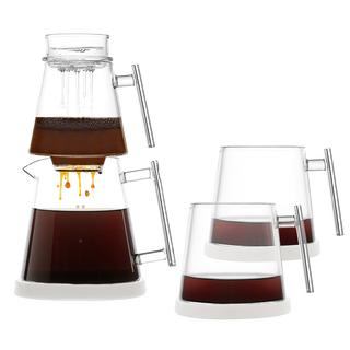 Pure Over Brew Kit XL – All-Glass Brewing for Pure Coffee Perfection