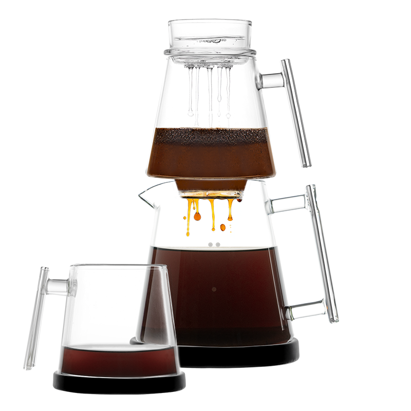 Pure Over Brew Kit XL – All-Glass Brewing for Pure Coffee Perfection